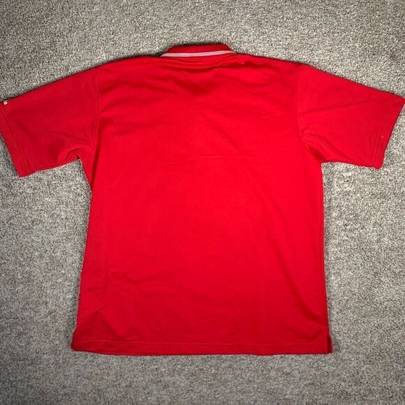 Adidas Mens Rutgers Scarlet Raiders Climalite Short Sleeve Golf Polo Red XL‎ - Picture 10 of 11